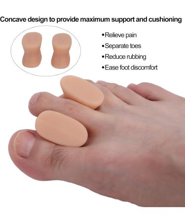 Bunion Corrector - 8 Pairs Gel Toe Separators & Spacers for Bunion Pain Relief | Day & Night Use - Buy Online on GoSupps.com