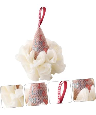 Didiseaon 1pc Ice Cream Bath Ball Shower Bath Sponge Body Scrubber Mens Face Scrubber Kids Loofah Sponge Exfoliate Bath Sponge Bath Loofah Sponge Bathroom Pouf White Pe Take a Bath - Buy Online on GoSupps.com