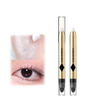 2/6Pack 2-in-1 Pearlescent Eyeshadow Makeup Pen Glitter Eye Makeup 2 in 1 Eyeshadow Stick (2PCS-#1)