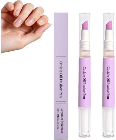 Stylo huile repousse-cuticules stylo 2 en 1 pour le soin des ongles avec vitamine E nourrissante et huile de lavande dissolvant doux pour cuticules et hydratant pour ongles secs et ab m s