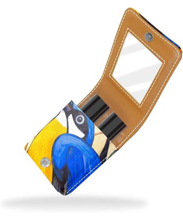 Travel Lipstick Organizer Case - Portable Makeup Bag with Mirror | Abstract Art Style G611b8vkae | International Shipping Available - Buy Online on GoSupps.com
