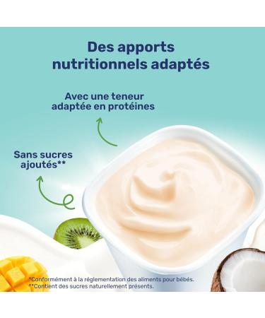 Nestl - P tit Brass BIO Mangue Kiwi au Lait de Coco - Alimentation B b 6 Mois et Plus - Dessert B b au Lait de Coco - Aternative V g tale - Sans Sucres ajout s - Produit en France - 4 x 90g 4x90g (Lot de 4) - Buy Online on GoSupps.com