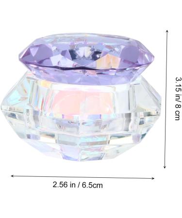 POPETPOP Nail Art Crystal Cup Cosmetics Large Purple Lipstick Glass 6.5x8cm Purple - Buy Online on GoSupps.com