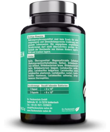 Dr. Fleckenstein Intestinal Flora Capsules - 10 Billion Live Bacteria Vegan Dietary Supplement 90 Capsules | Buy Internationally - Buy Online on GoSupps.com