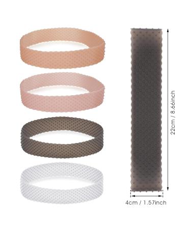 Sibba 4-Piece Silicone Wig Handle Headband - Adjustable Waterproof & Secure Wig Band for Women - Buy Online on GoSupps.com