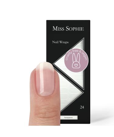 Miss Sophie Nail Wraps - 24 Ultra-Thin-self-Adhesive Long-Lasting Nail Wraps Transparent 24 - Buy Online on GoSupps.com