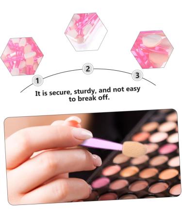 FOMIYES 50pcs Double Ended Eyeshadow Brush Liquid Makeup Eyeshadow Sponge Stick Eyeshadow Sticks Fan - Buy Online on GoSupps.com