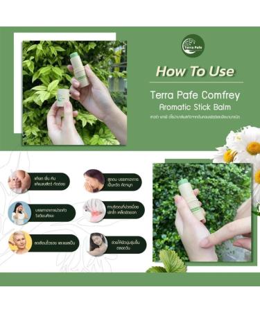 Buy Terra Pafe Comfrey Aromatic Stick Balm - Soothing Relief from Bug Bites (2pcs 0.24oz) - International Shipping Available - Buy Online on GoSupps.com