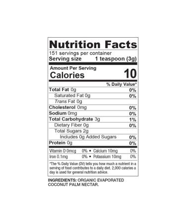 BareOrganics Coconut Palm Sugar - 16 oz | Natural Sweetener for Baking & Cooking - Buy Online on GoSupps.com