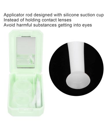 Leak-Proof Green Contact Lens Case - Portable Container for Outdoor & Home Use - Buy Online on GoSupps.com