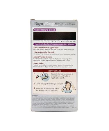Bigen Speedy Hair Color Natural Brown 884 - Quick Easy & Long-Lasting Hair Dye for International Shipping - Buy Online on GoSupps.com