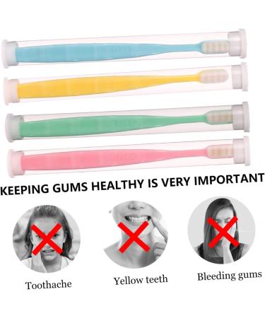 Healvian Micro Nano Hair Toothbrush Set - 4 Piece Oral Care Tool for Deep Cleaning Gums - Tooth Cleaning & Hygiene - Assorted Colors - Buy Online on GoSupps.com