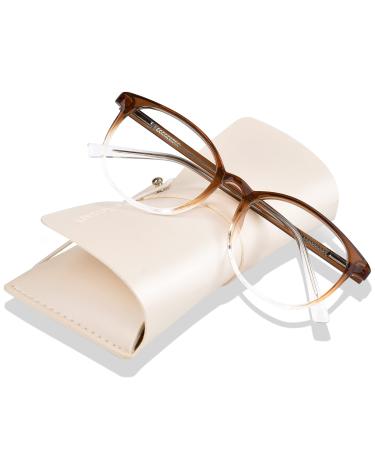 OPTOFENDY Blue Light Glasses for Women TR90 Blue Light Blocking Glasses Relieve Eyestrain & Anti UV400 Rays