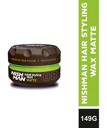 Nish Man Hair Styling Gel Matte Finish 150ml - Strong Hold Hair Wax for Men | Edge Control with Hair Clay Aqua Wax | Wax Stick for Men's Hair - (08 Matte) - Buy Online on GoSupps.com