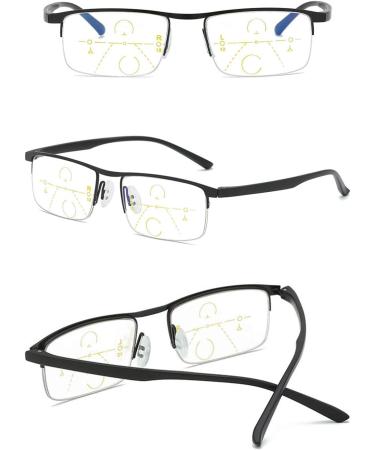 Koosufa Shit Glasses - Progressive Multifocus Reading Glasses for Men & Women | Metal Frame & Anti-Blue Light Reading Aid - Buy Online on GoSupps.com