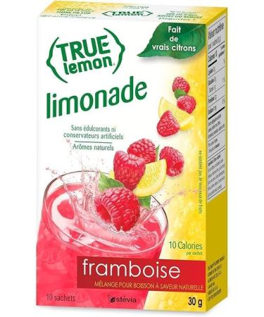 True Lemon Raspberry Lemonade 10ct Naturally Flavoured Drink Mix - 10 Calories Per Packet - No Artificial Sweeteners or Preservatives (6 Pack) Raspberry 10 count (Pack of 6) - Buy Online on GoSupps.com