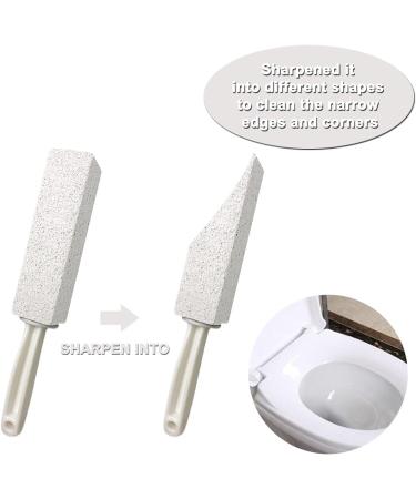 DDLuck 2 Pack Pumice Stone Cleaning Stones with Handle - Toilet Bowl Cleaner Hard Water Ring Remover Rust Grill Cleaner for Kitchen Bathroom & Household - Buy Online on GoSupps.com