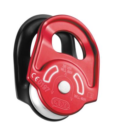 Petzl - Rescue, High-Strength Pulley with Swinging Side Plates Red