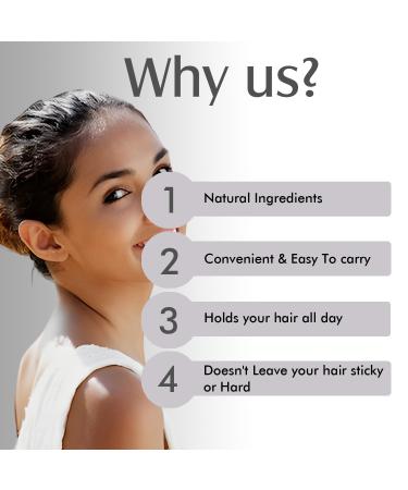 Hair Finishing Stick - Natural Flyaway Control & Frizz Fighter - Smooth Shiny Non-Greasy Finish - 0.5 FL Oz | International Shipping - Buy Online on GoSupps.com