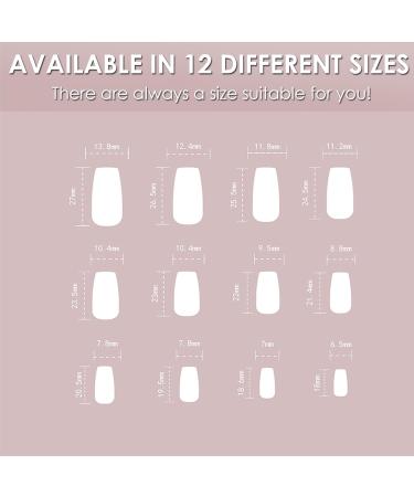 Coffin False Nails Long 24Pcs French Fake Nails - Nude Pink Full Cover Press on Nails for Women - Medium Long French Nail Tips with Glue - Buy Online on GoSupps.com