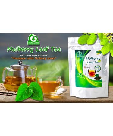 White Mulberry Leaf Tea 60-Teabags (Morus Alba) 90g - Buy Online on GoSupps.com