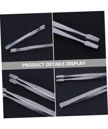 Shop Housoutil 3-Part Stainless Steel Tweezers Set - Professional Eyelash Tools for Extensions Makeup & Coin Stamping - 11cm Silver - Buy Online on GoSupps.com