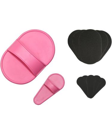 TEEROVA Portable Exfoliating Hair Removal Pads Set for Smooth Skin on Legs Arm Face Top Lip Pink - Buy Online on GoSupps.com