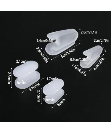 4pcs Gel Toe Separators for Big Toe - Silicone Toe Spacers for Relief Pain and Overlapping Toes - Women Men (S and L Sizes) - Buy Online on GoSupps.com