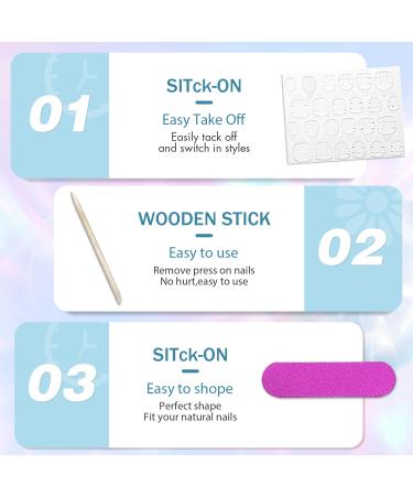 Coconut Pink Chrome Square Press On Nails - 24 PCS Metallic Fake Acrylic Nails | Short & Medium Coffin Style - High-Quality Glue-On Nail Art - Buy Online on GoSupps.com