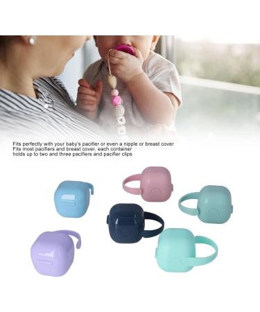 6 Pack Pacifier Cover - Food Grade PP Holder in 6 Colors for Baby Pacifiers & Snacks | International Shipping - Buy Online on GoSupps.com
