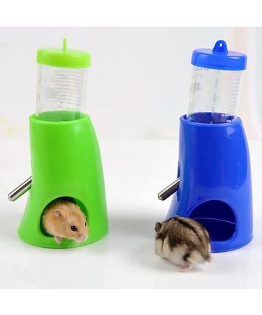 Hypeety Hamster Cage Drinking Water Bottle 80ML+BASE - 1Pcs Random Color | Parrot Mice Rat Gerbils Water Feeder Bowl - Compact and Convenient - Buy Online on GoSupps.com