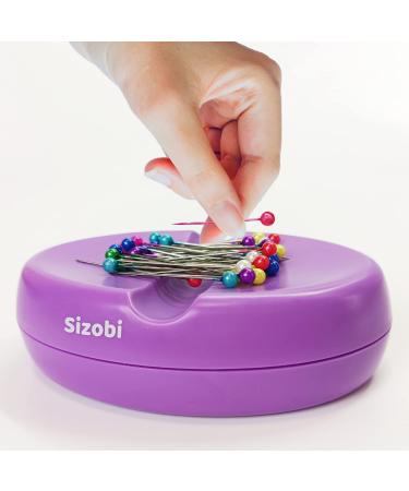 Sizobi Magnetic Sewing Pincushion - Purple Pin Holder & Paper Clip Organizer - Buy Online on GoSupps.com