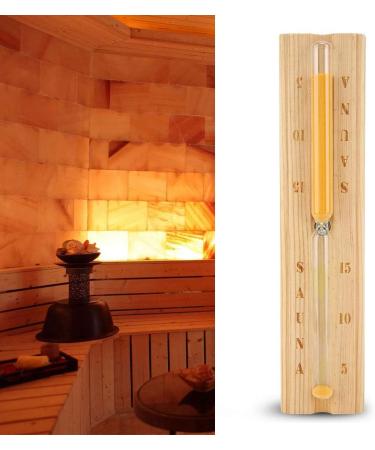 15 Minute Sauna Hourglass Sandglass Timer for Sauna Room Home & Office | Perfect Countdown Clock for Restaurants - Buy Online on GoSupps.com