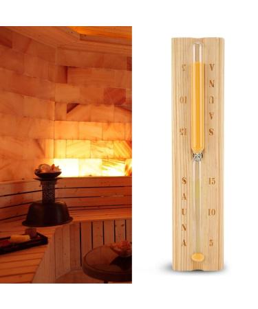 Yctze 15 Minute Hourglass Sandglass Countdown Clock for Sauna Perfect for Garden Entertainment