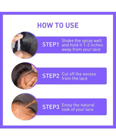 Lace Tint Spray for Wigs Fast-Drying Hiding Lace Concealer for Hair Wigs Natural Finishing Edge Control Hair Color Styling Mist Wigs Long Lasting Travel Size Spray Brown (1 Pcs) 1 Fl Oz (Pack of 1) - Buy Online on GoSupps.com