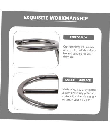 Angoily Men's Razor Holder & Organizer - Premium Bathroom Tools for Manual Shaving - Heavy-Duty Stand for Precision Grooming - Buy Online on GoSupps.com