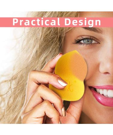 Dolovemk Makeup Sponge Set - 6 Latex-Free Pear Shape Mixers for Liquid Makeup | Handmade Foundation Blending Sponges in 6 Colors - Buy Online on GoSupps.com