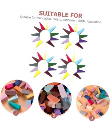 FRCOLOR 200 Pieces Triangle Makeup Sponge Makeup Powder Puff Foundation Makeup Pads Sponges Trapezoidal Makeup Wedges Powder Puff Cosmetic Foundation Makeup Foundation Makeup Puff - Buy Online on GoSupps.com