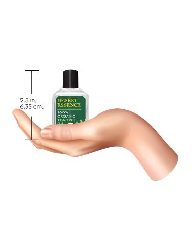 Desert Essence Organic Tea Tree Oil 0.5 fl oz - Antiseptic, Deep Cleansing, Therapeutic Grade Skincare for All Skin Types - Acne Treatment, Paraben-Free - Buy Online on GoSupps.com