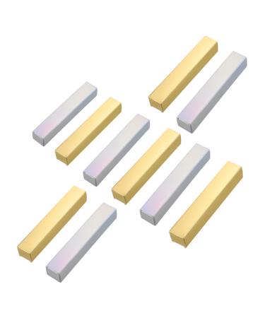 iplusmile Bo tes Rouge L vres en Papier 100 Pcs pour Maquillage Diy Couleur Or et Holographique Format 20x120 Mm Emballage Pr sent pour Femmes Usage Cosm tique Voyage F te No l