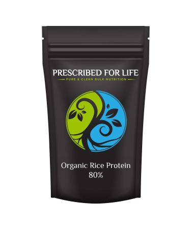 Prescribed For Life Organic Rice Protein Powder | Non GMO Whole Grain Brown Rice Protein Concentrate Powder - 80% Protein (5kg / 11lb)