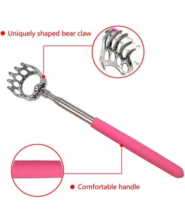 Yueser Telescopic Back Scratchers - 6 Pieces Stainless Steel Body Massage Tools (22cm to 58cm) - Rubberized Handle Random Color - Perfect for International Shipping - Buy Online on GoSupps.com
