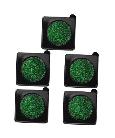 FRCOLOR 5pcs Glitter Eyeshadow Palette glitter eye shadow green glitter eyeshadow green eyeshadow Green Pearlescent Monochrome Eyeshadow glitter eyeliner eyeshadow sparkle shimmer plastic