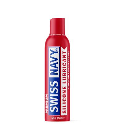 Swiss Navy Premium Silicone Based Lubricant, 6 Ounce Personal Lube Sex Gel for Men Women & Couples, Condom & Latex Safe Hypoallergenic Unscented Zero Residue Lubrication, Works Underwater 6 Fl Oz (Pack of 1)