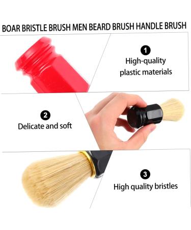 Minkissy 3 PCS Synthetic Beard Shaving Brush Set for Men | Manual Shaving & Barber Brushes | Ideal Facial Grooming Tool - Buy Online on GoSupps.com