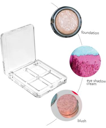 SOESFOUFU 2pcs Empty Eyeshadow Palette Empty Grid Makeup Empty Eyeshadow Case Empty Eyeshadow Dish Women Kits - Buy Online on GoSupps.com