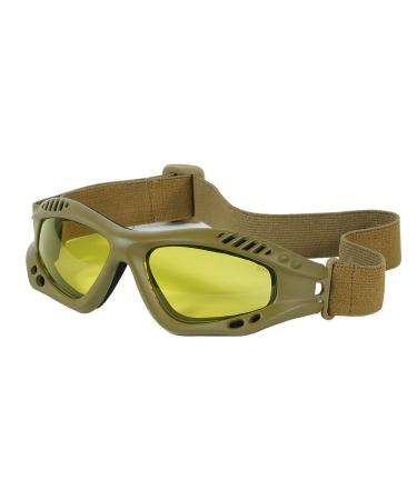 VooDoo Tactical Men's Sportac Goggle Glasses Coyote Frame