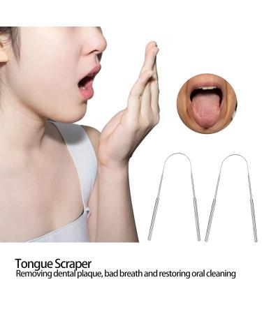 U-Shaped Stainless Steel Tongue Scraper for Bad Breath Removal | Enhance Oral Health - Buy Online on GoSupps.com