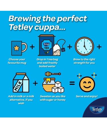 Tetley Extra Strong Black Tea | Rich Full-Bodied Refreshing & Delicious | Easy to Brew | Full-Bold Flavoured Vibrant | Anytime Anywhere - Pack of 1 X 75 Teabags Tetley Extra Strong Pack of 1 - Buy Online on GoSupps.com