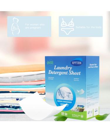 BomnKa Eco-friendly Laundry Detergent Sheets - 60 Sheets/120 Loads, Ocean Fresh Fragrance, Sustainable & Concentrated Formula - Buy Online on GoSupps.com